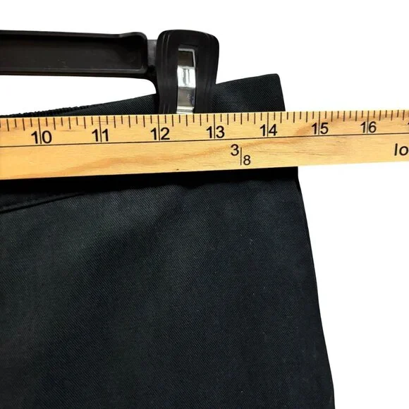 Madewell Womens Wide Leg Pull-On Pants In Crepe Black Size S